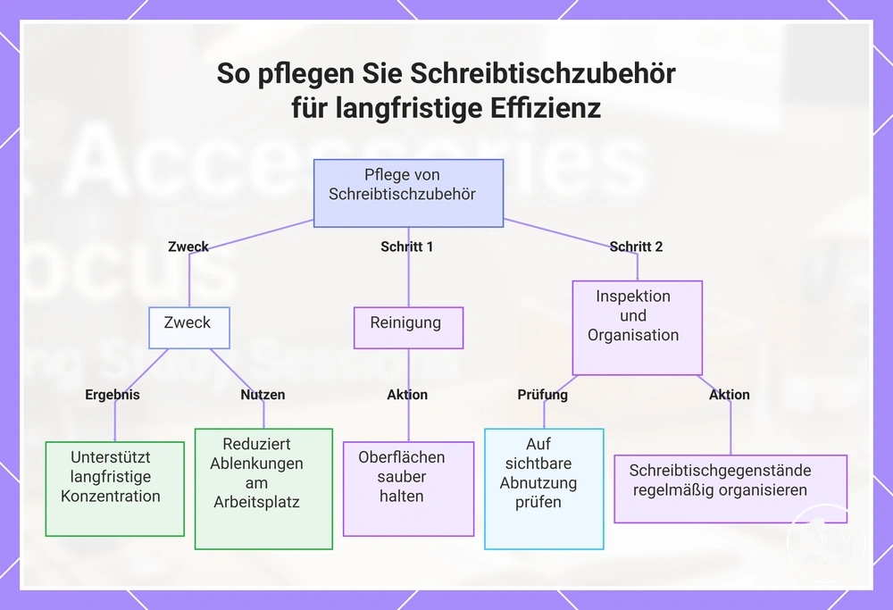 Wartung von Schreibtischzubehör für langfristige Nutzbarkeit