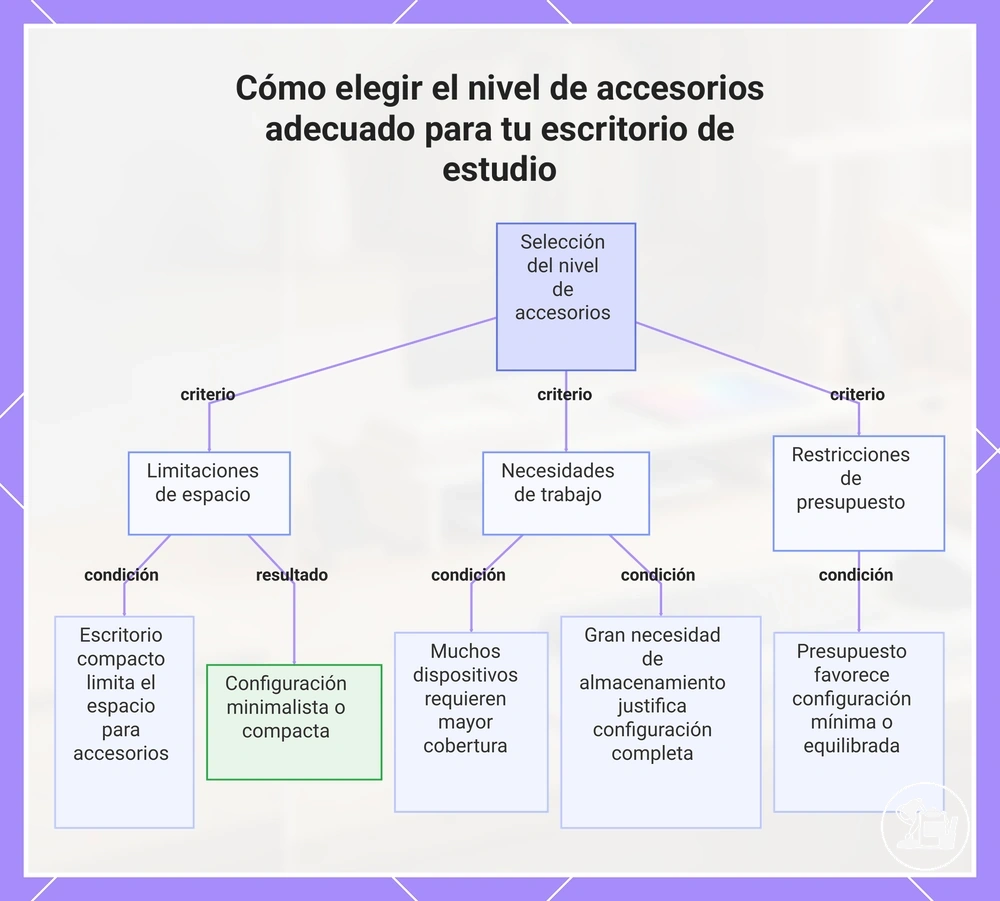 Cómo elegir el nivel de equipamiento adecuado para un escritorio de estudio