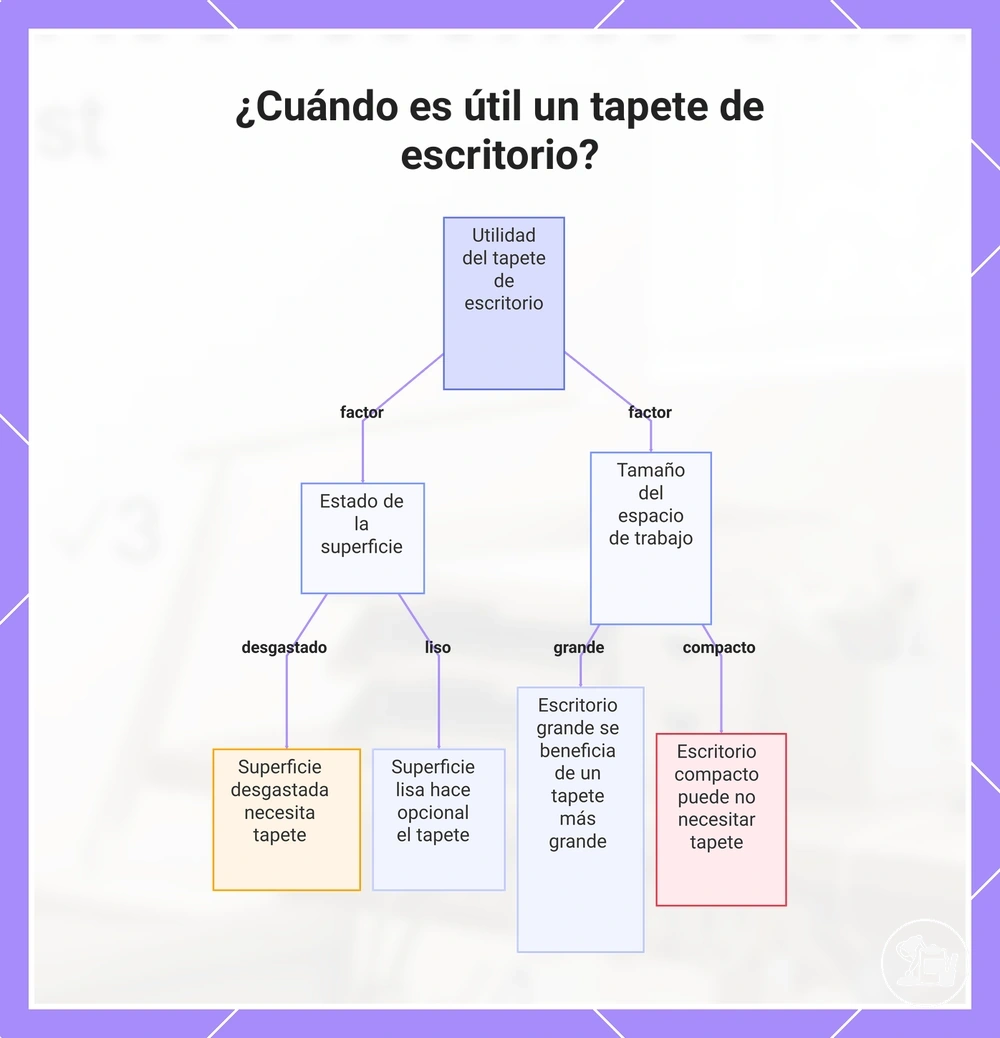 ¿Cuándo es útil un alfombrilla de escritorio?