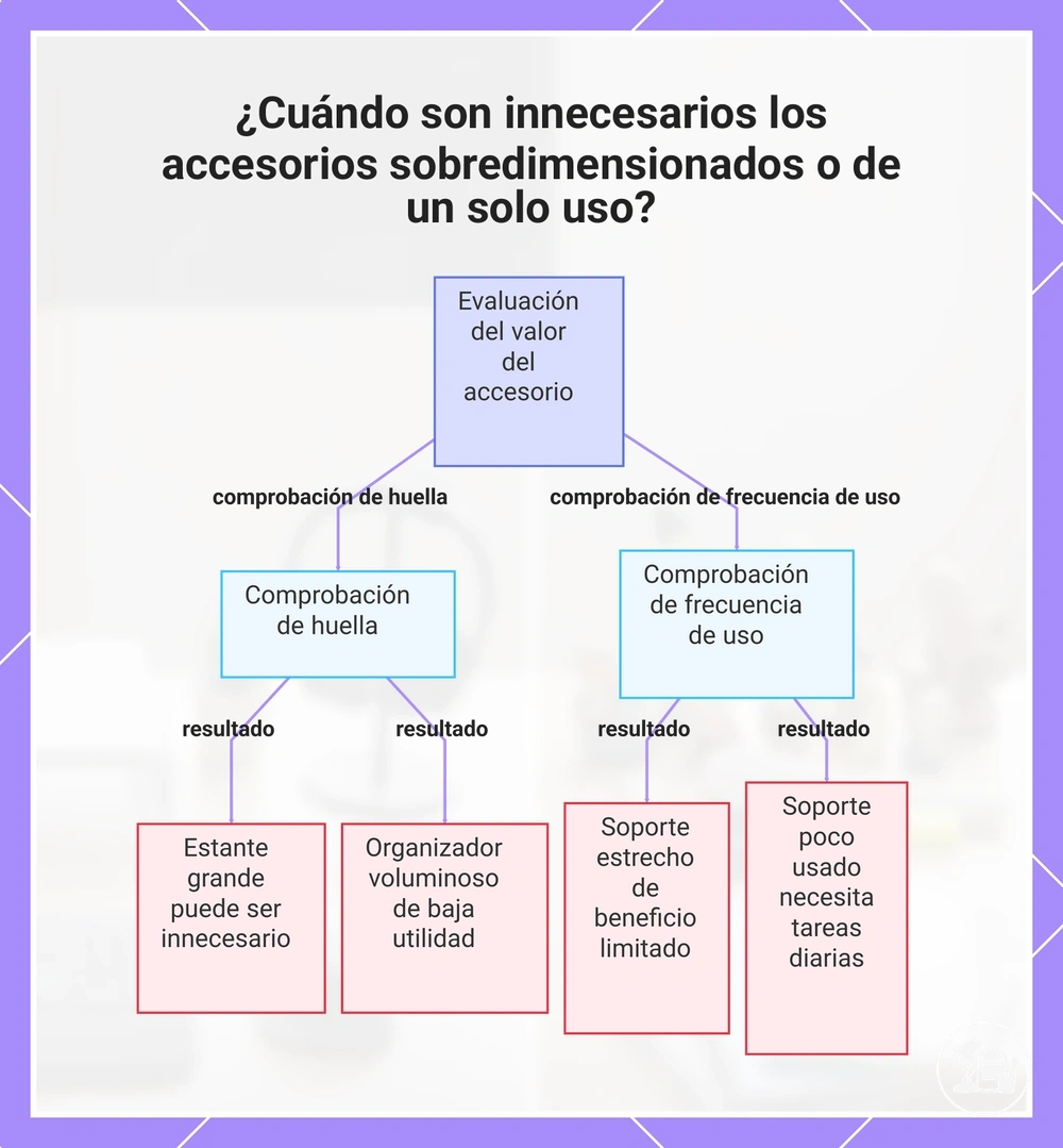 Cuándo pierden valor los accesorios grandes o de uso específico