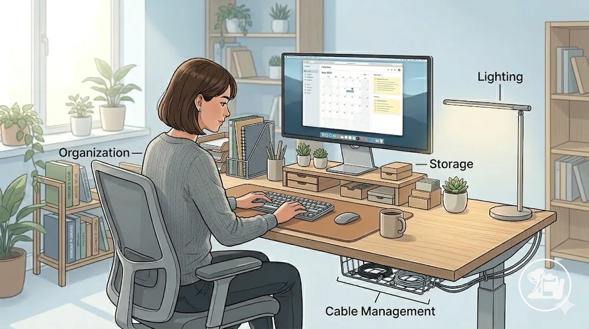 Principaux composants et catégories d’accessoires pour bureau d’étude