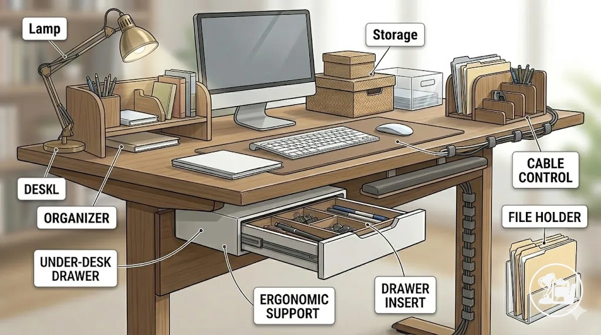 Périmètre des accessoires de bureau d’étude avant achat