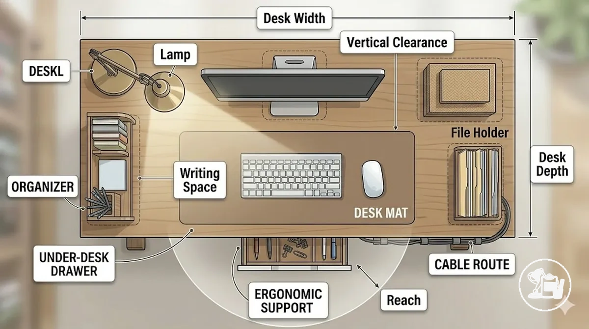 Vérifications d’adaptation selon la taille, l’espace et l’agencement du bureau