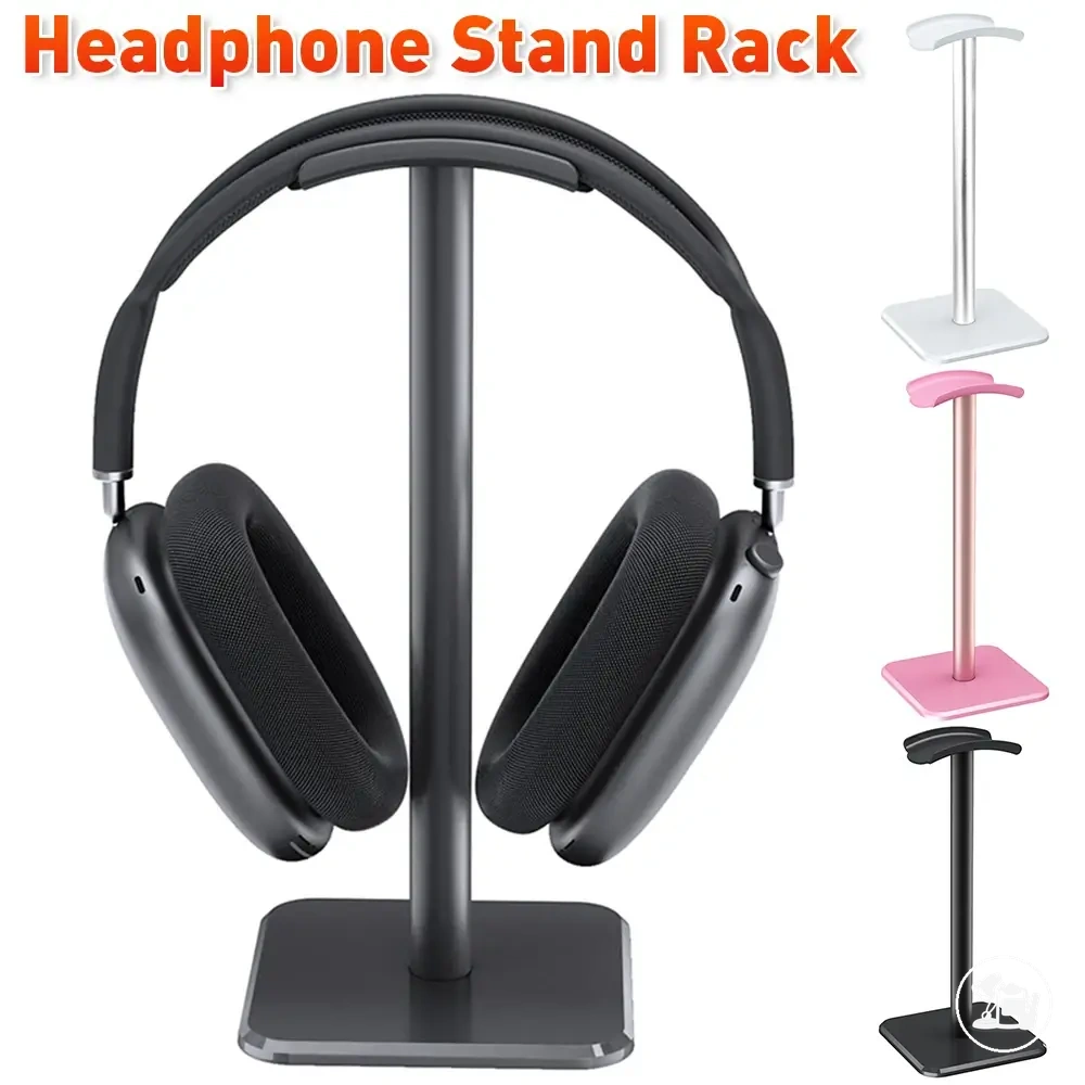 Suporte de liga de alumínio para guardar headset na mesa